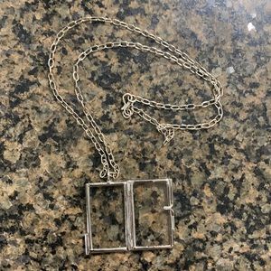 Locket glass necklace